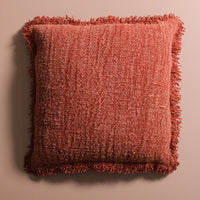 Luna Linen Fringed Cushion