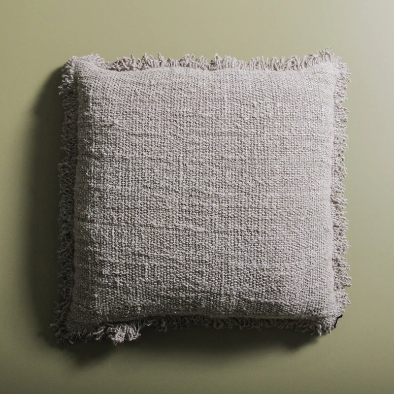 Luna Linen Fringed Cushion