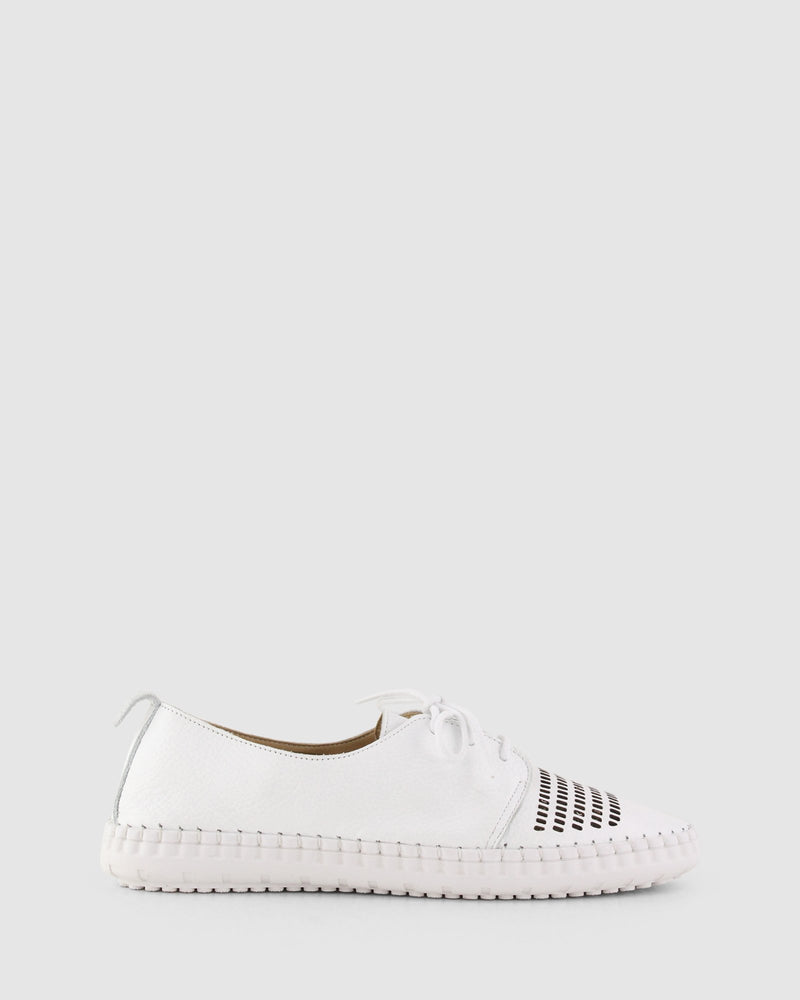 Libby Lace Up Shoe | White