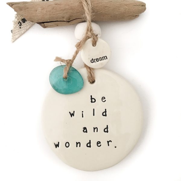 Ceramic Wall Art Hangings with Quote