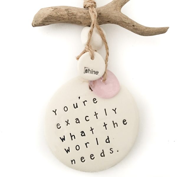 Ceramic Wall Art Hangings with Quote
