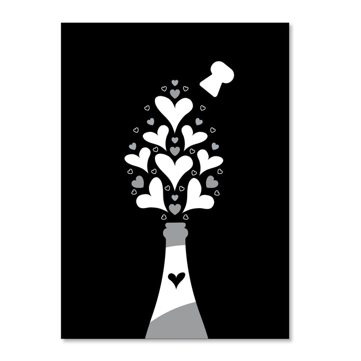 Pop! Fizz ..... Hearts | Greeting Card