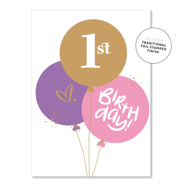No.1 Birthday Pink | Greeting Card