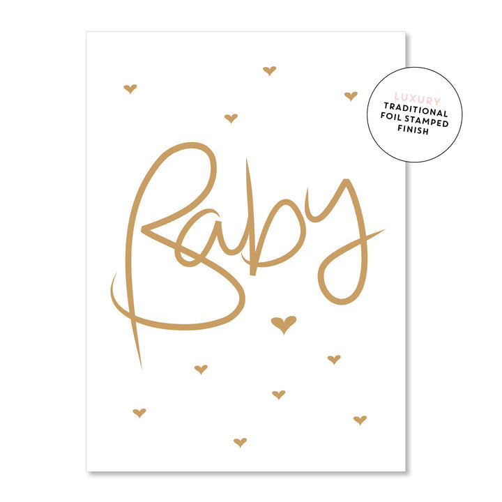 Baby Heart Grey | Greeting Card
