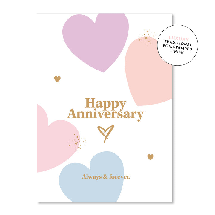 Anniversary Hearts | Greeting Card
