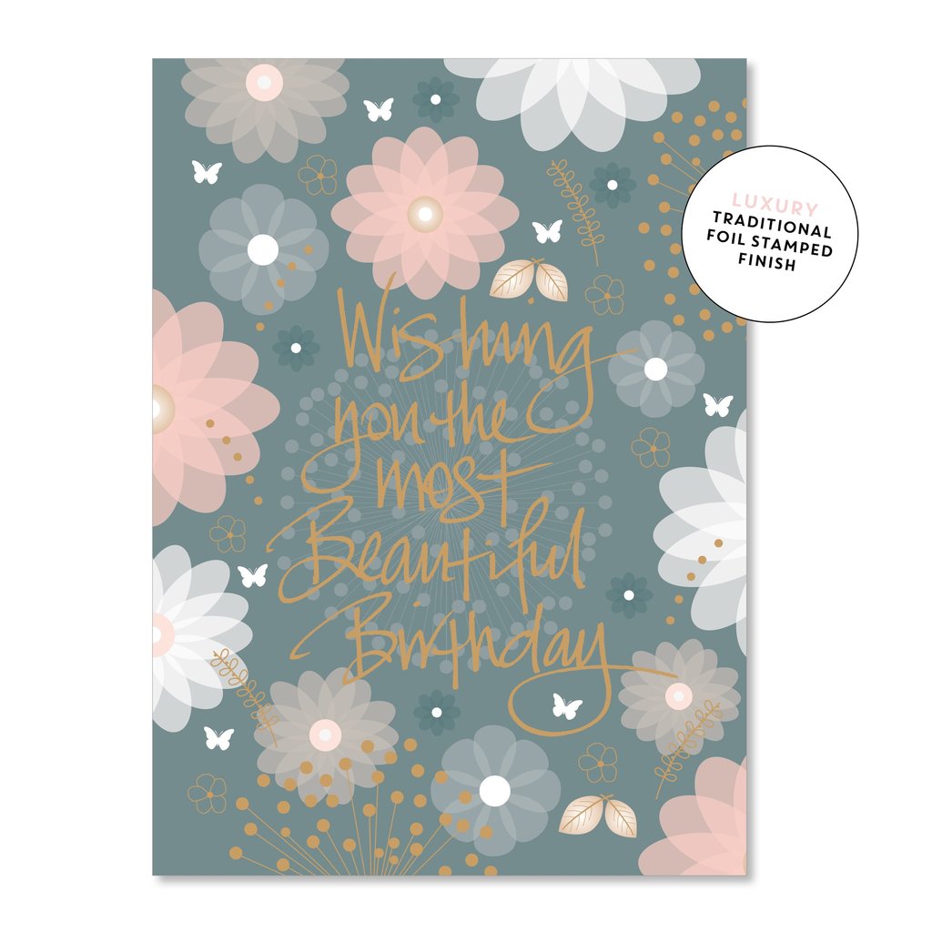 Beautiful Floral Birthday  | Greeting Card