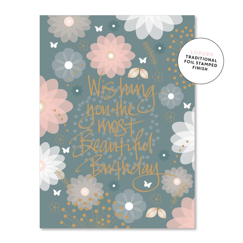 Beautiful Floral Birthday  | Greeting Card