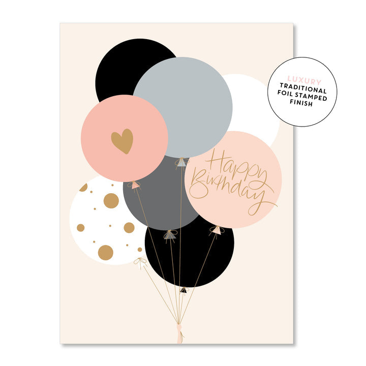 Happy Birthday Pastel Balloon | Greeting Card