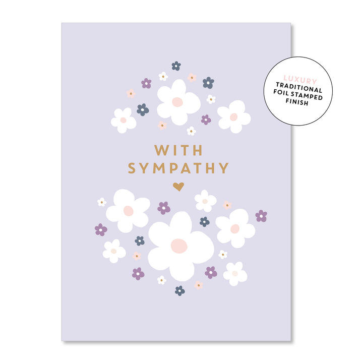With Sympathy Lilac | Greeting Card