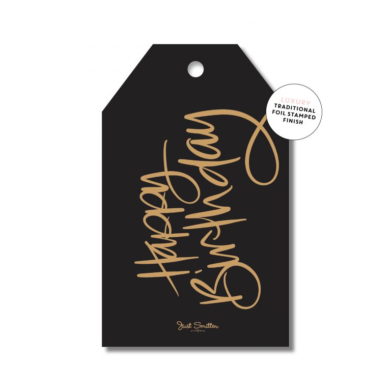 Just Smitten Greeting Tag