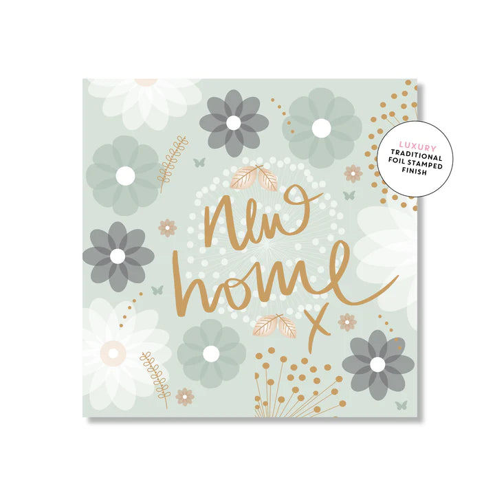 New Home Green Square | Greeting Card