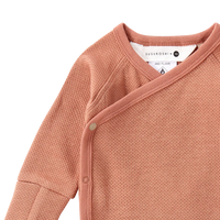 Kimono Suit L/S Terracotta (Pointelle)