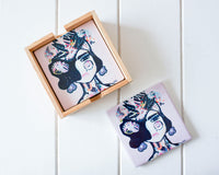 Frida Ceramic Coaster Set
