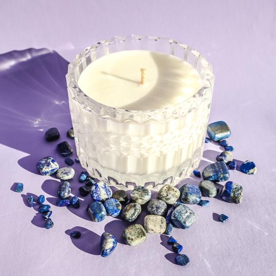 Candle Lapis Lazuli | Summer Fruits + Frangipani (Petite)