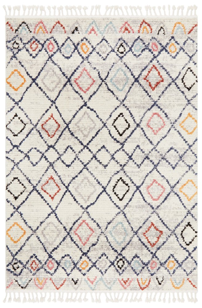 Marrakesh Multi Shag Tassel Floor Rug