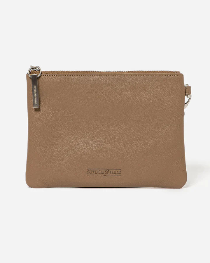 Cassie Leather Clutch