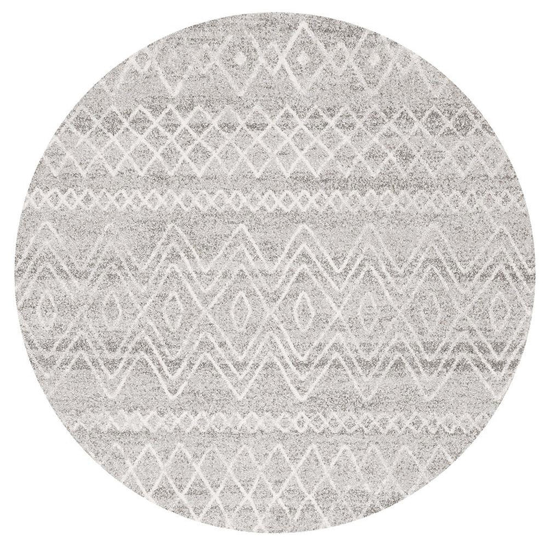 Oasis 453 Grey Round Rug