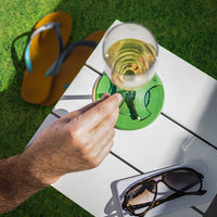 Wine Glass Coaster Holder | Bamboo 4 Pack