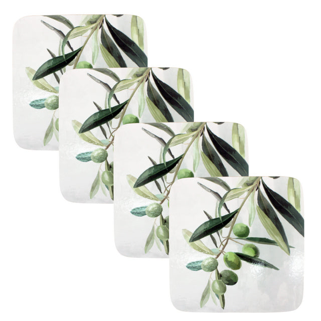 Olive Branch Coasters | 10x10 | Set Of 4
