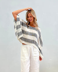 Bella Mesh Linen Poncho