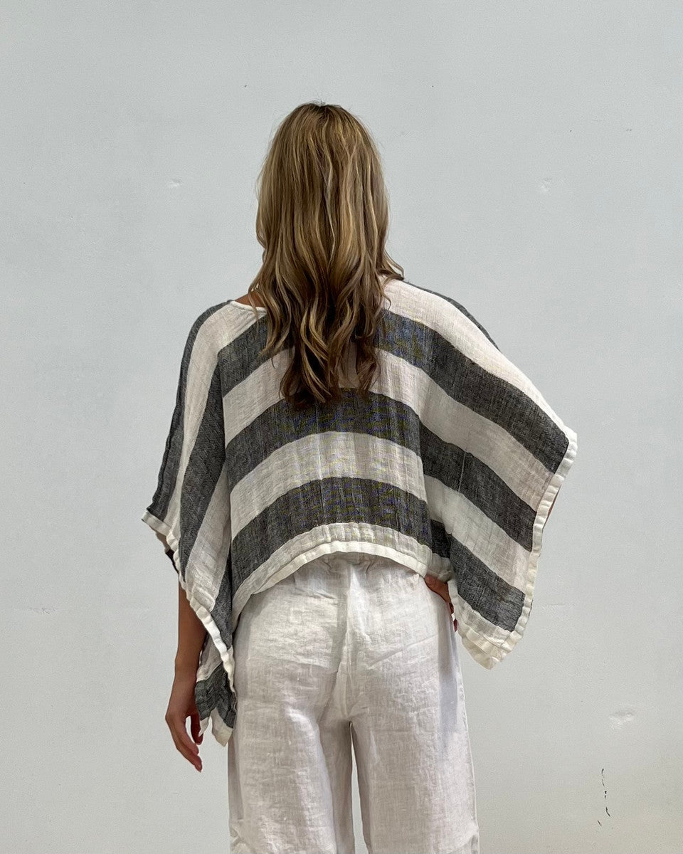 Bella Mesh Linen Poncho