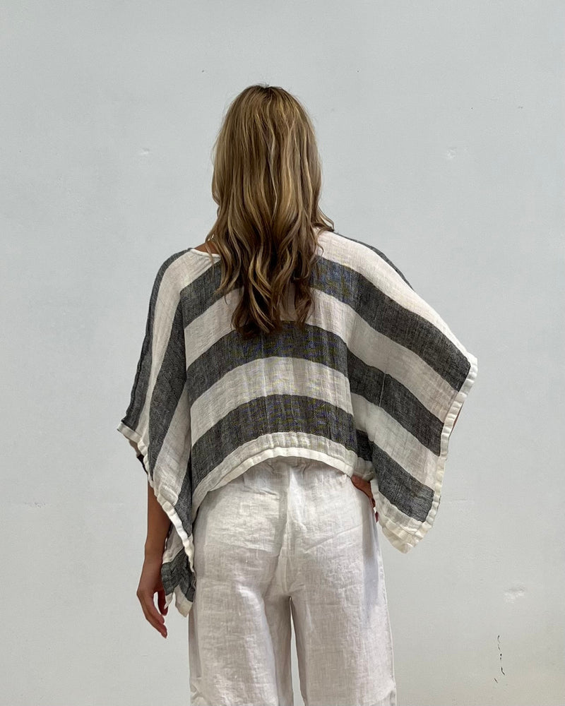 Bella Mesh Linen Poncho