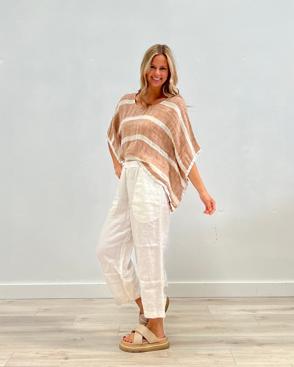 Bella Mesh Linen Poncho
