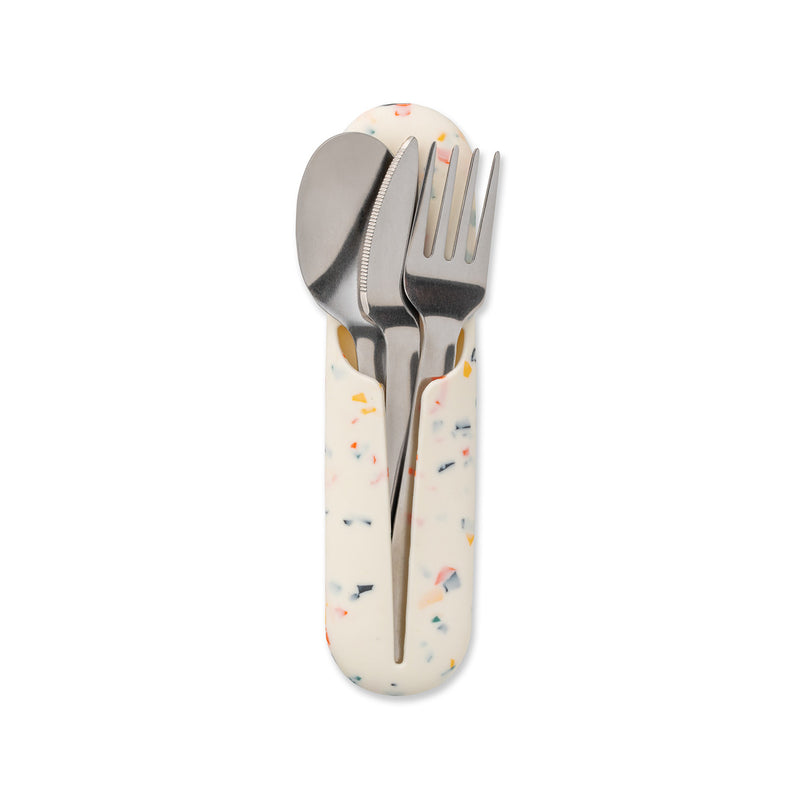 Stainless Steel Utensil Set | Silicone Cover Cutlery Set