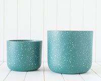 Erika Planter | Green/White Speckle