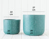 Erika Planter | Green/White Speckle