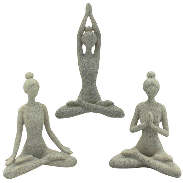 Yoga Ladies | Resin Set of 3