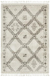 Saffron Natural Grey | Shag Tassel Floor Rug