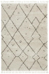 Saffron Natural Grey | Shag Tassel Floor Rug