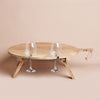 Sofra Picnic & Beach Timber Foldup Table Round |60cm