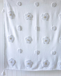 Lydia Cotton Throw | White | 125x150cm