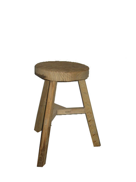 Round Elm | Low Stool Side Table