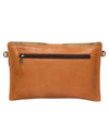 Split Cowhide Boho Flap Clutch