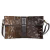 Split Cowhide Boho Flap Clutch