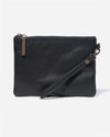 Cassie Classic Leather Clutch