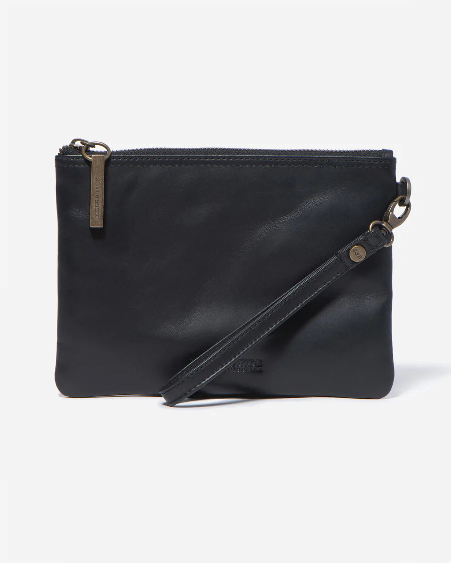 Cassie Classic Leather Clutch