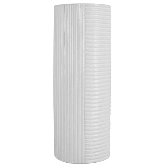 Bi-Way Vase | White | 11x30cm