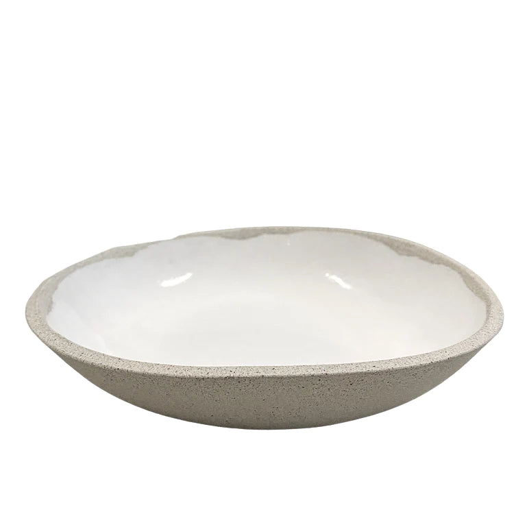 Handmade Ceramic Pasta Bowl | Grey Speckle