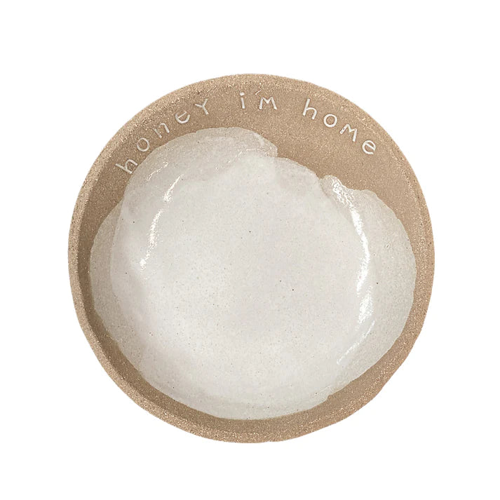 Handmade Ceramic Key Bowl | With Quote