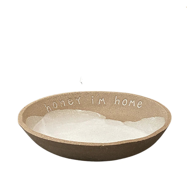 Handmade Ceramic Key Bowl | With Quote