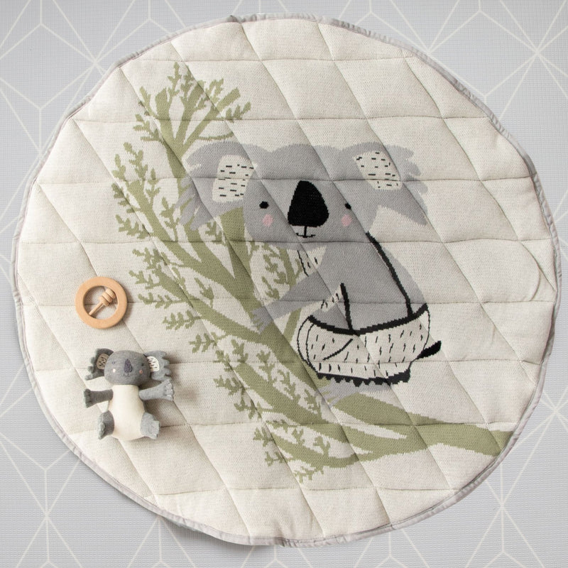 Cotton quilted baby playmat | Koala, sheep, kangaroo & more