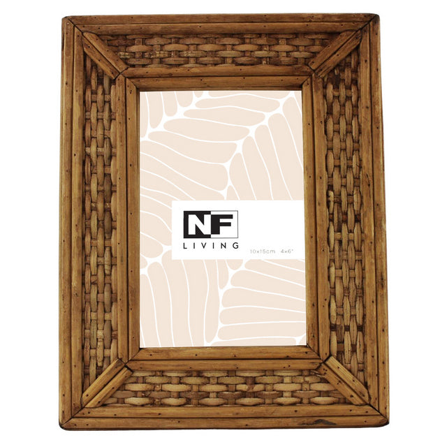 Rattan Weave Photo Frame