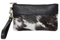 Wales Cowhide Handy Clutch
