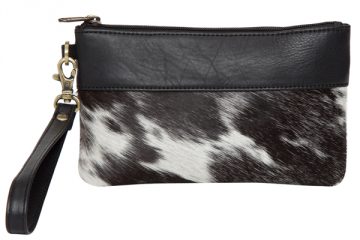 Wales Cowhide Handy Clutch