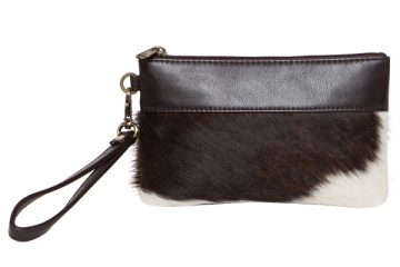 Wales Cowhide Handy Clutch