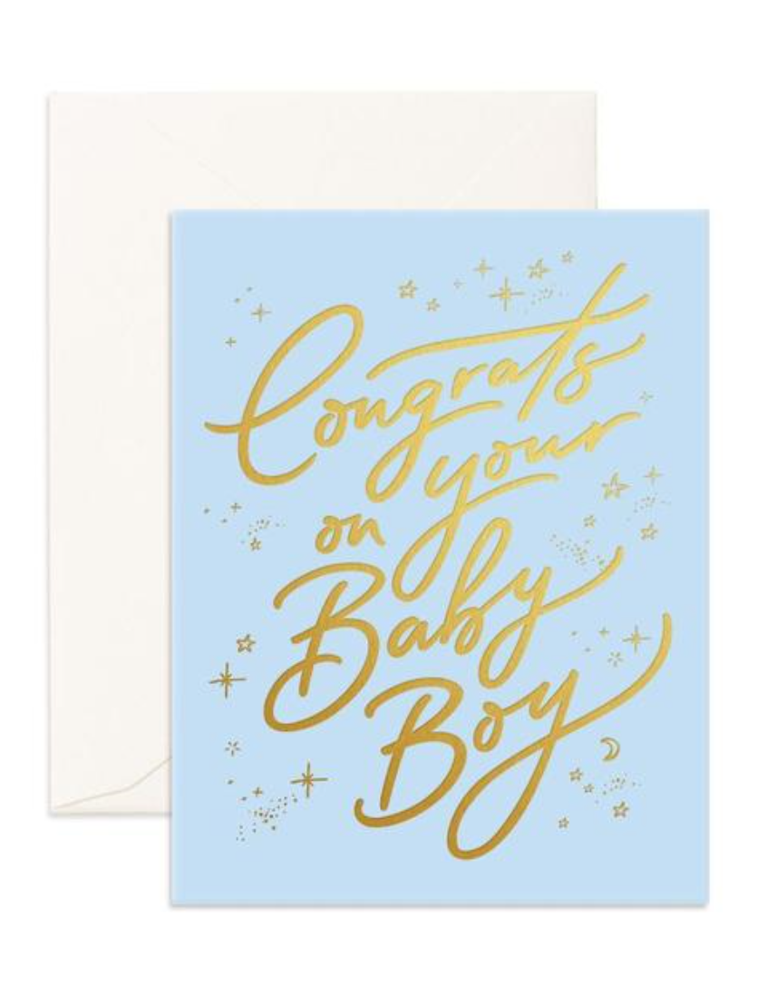 Congrats Baby Boy Greeting Card